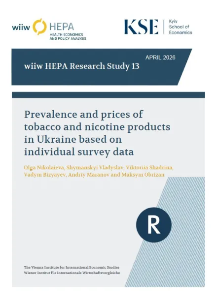 Cover of: Prevalence and prices of tobacco and nicotine products in Ukraine based on individual survey data